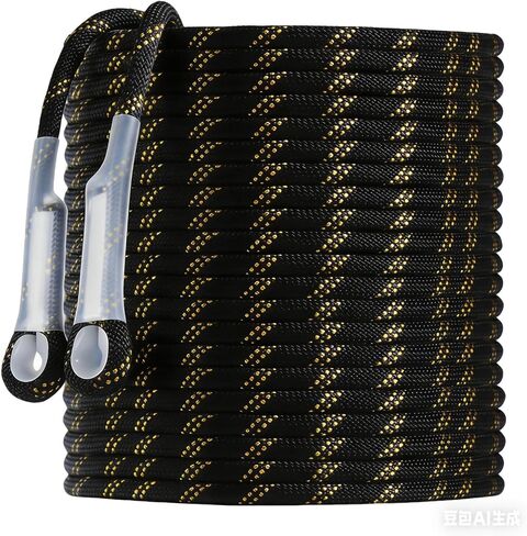50FT Vertical Lifeline Assembly, Safety Rope,Fall Protection Rope cuerda, Safety Rope for Roofing,Polyester Roofing Rope with Hooks, Rope Grab, Roof Anchor and Knee Pads; ANSI Compliant in Kuwait