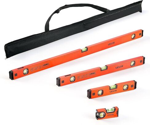 VEVOR Digital Level, 48 in Length, Magnetic Electronic Level with LED Backlit Display, 360° Electronic Leveler Tool with 0°/45°/90° Bubble Vials, IP54 Rating for Construction Carpentry Home Renovation in Kuwait