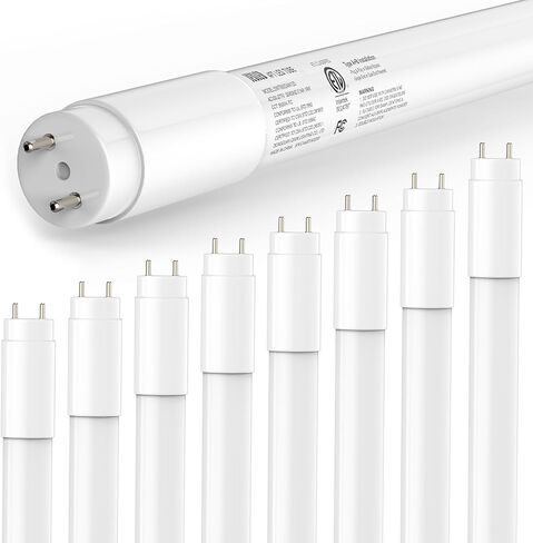 JESLED T8 LED Bulbs 4 Foot, 14W (40W Equiv) 2450LM 5000K, ETL Listed | F32T8 or F40T12 Fluorescent Light Bulb Replacement, Type A+B, Single or Double End Powered in Kuwait