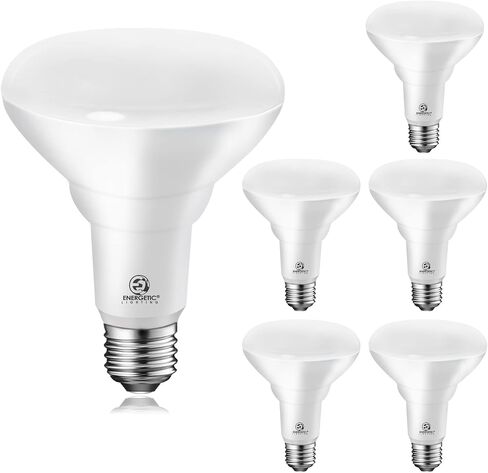 Energetic BR30 Dimmable Indoor LED Flood Light Bulb, 11W=75W, 5000K Daylight, 900LM, Ceiling Light Bulb for Cans, CRI85+, 6-Pack in Kuwait