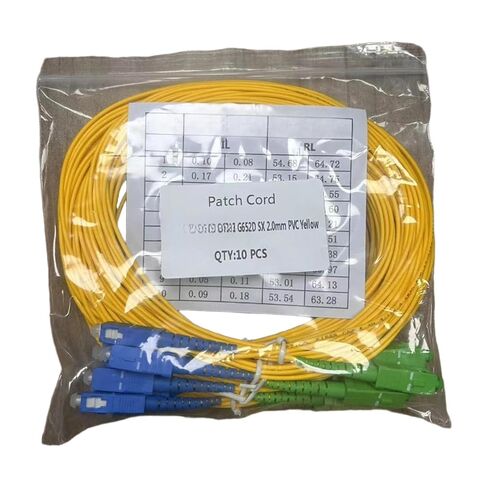 وصلة توصيل الألياف الضوئية 50 3 متر SC وUPC SM G652D SX core 2.0 مم (50 قطعة UPC-UPC) in Kuwait
