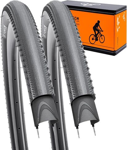 YUNSCM 700x38C Bike Tires 38-622 60TPI Puncture Proof Tires| Fast, Light, Durable, for 700C Road, Hybrid, City Touring Bike 700x36C 700x38C 28x1.50 Bicycle Tires 2-PCS (Y-1154) in Kuwait