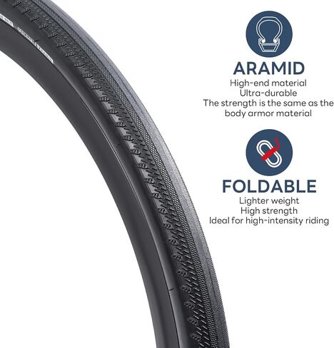 YUNSCM 700x38C Bike Tires 38-622 60TPI Puncture Proof Tires| Fast, Light, Durable, for 700C Road, Hybrid, City Touring Bike 700x36C 700x38C 28x1.50 Bicycle Tires 2-PCS (Y-1154) in Kuwait
