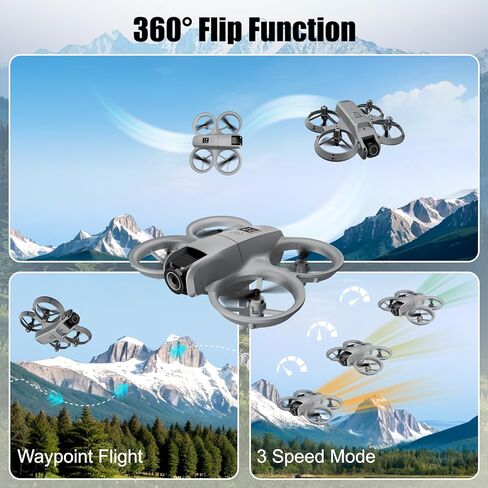 Drone with Camera 1080HD， Features One Key Takeoff/Landing, Altitude Hold, Headless Mode, 3D Flips, Trajectory Flight，3 Speed Modes, Easy to Fly for Beginners, Includes 2 Batteries（Blue） in Saudi Arabia
