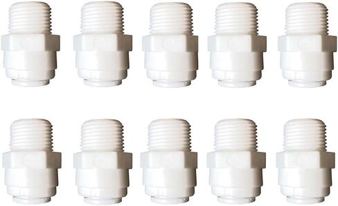 YZM 3/8" Male NPT to 3/8" OD Tube Quick Connector adapter for drinking water filter RO reverse osmosis , push to connect fittings,10 pcs. in Kuwait