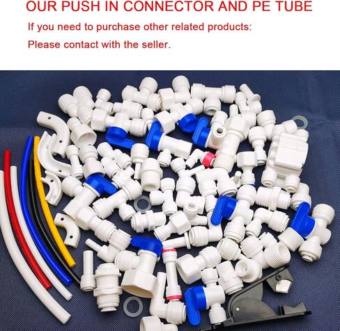 YZM 3/8" Male NPT to 3/8" OD Tube Quick Connector adapter for drinking water filter RO reverse osmosis , push to connect fittings,10 pcs. in Kuwait