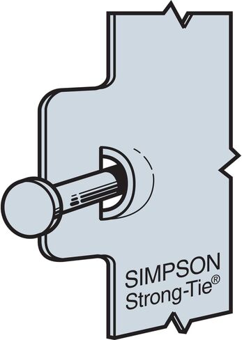 Simpson Strong-Tie LRU212Z LRUZ ZMAX Galvanized Slopeable Light Rafter U Hanger for 2x12 (Pack of 25) in Kuwait