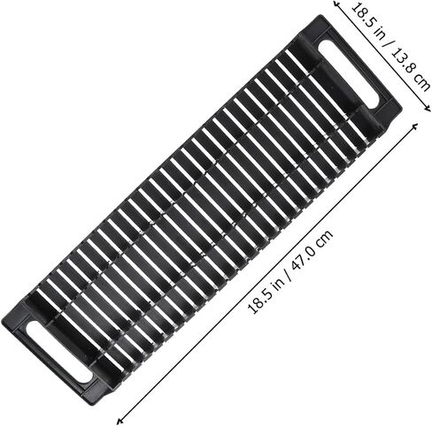 PCB Rack Plastic Anti- Static ESD Circulation Rack Shelf, Dual- Ear 25 Slot PCB Circuit Board Storage Tray Holder PC Board Relays Bar (2Pcs, Black) Static- Frame in Kuwait
