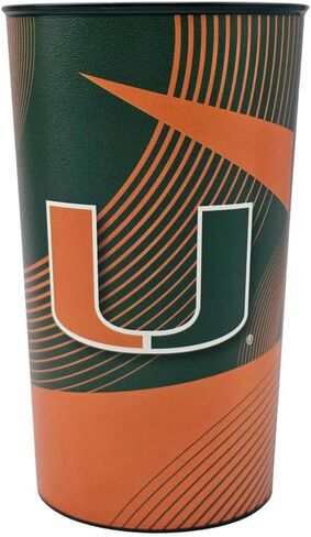 Logo Brands NCAA Reusable Geometric Hardwall Plastic Cup 22oz, Set of 4 (Oregon Ducks) in Kuwait