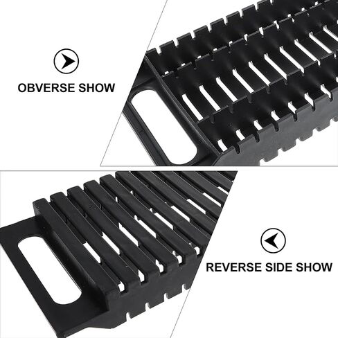 PCB Rack Plastic Anti- Static ESD Circulation Rack Shelf, Dual- Ear 25 Slot PCB Circuit Board Storage Tray Holder PC Board Relays Bar (2Pcs, Black) Static- Frame in Kuwait