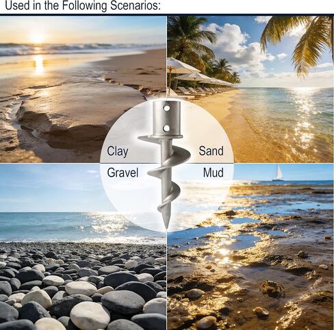 304 Stainless Steel Dock Sand Anchor (Sand Cone Drill) - Versatile Use for Underwater Sand Anchors & Fixed Dock Base Legs, Compatible with PVC, Aluminum & Stainless Steel Pipes (Silver) in Kuwait