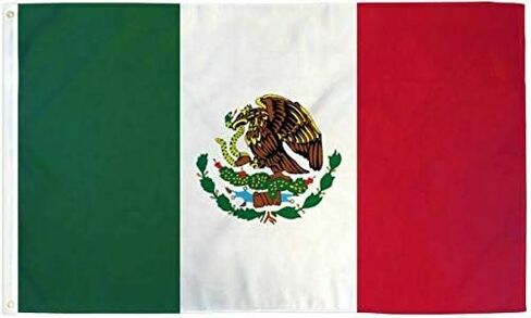 Ant Enterprises Mexico Mexican 3 x 5 FT Flag w/ 6-Ft Spinning Flag Pole + Bracket (Tangle Free) in Kuwait