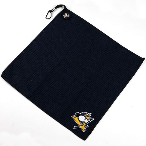 فريق الجولف / الببغاء المجاذيف NHL Pittsburgh Penguins منشفة مغناطيسية من الألياف الدقيقة in Kuwait