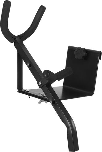 Toddmomy Wall Mount Alto Saxophone Hanger Metal Saxophone Storage Rack with Mesh Hook Accessory for Home and Studio in Kuwait