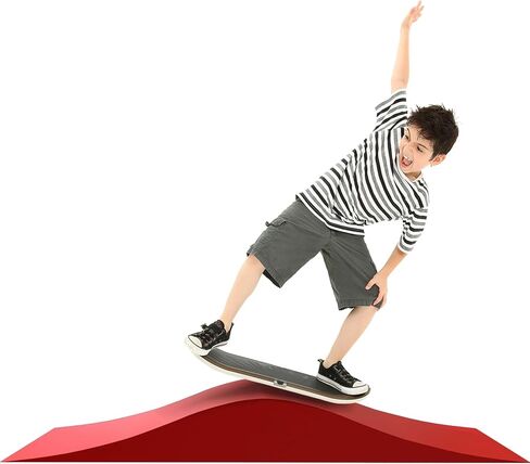 منحدر لوح التزلج المقسم، منحدر نمطي مموج لسيارات BMX، الدراجة، سكوتر، التزلج على الجليد في الهواء الطلق منحدر رياضي بسعة 330 رطل، سهل التجميع in Kuwait