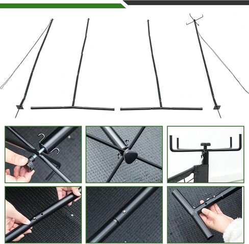 25 x 5FT Driveway Guard Barricade Net, Heavy Duty Driveway Safety Net, Anti-Tear Removable Defensive Netting with Spiral Ground Stakes and Support Poles, Visual Barrier for Playtime Safety in Saudi Arabia
