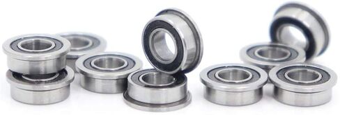 TMP1105 Flange Ball Bearings MF84-2RS Chrome Steel Bearing 4x8x3mm ABEC-1 MF84RS Miniature Flanged LF-840DD in Kuwait