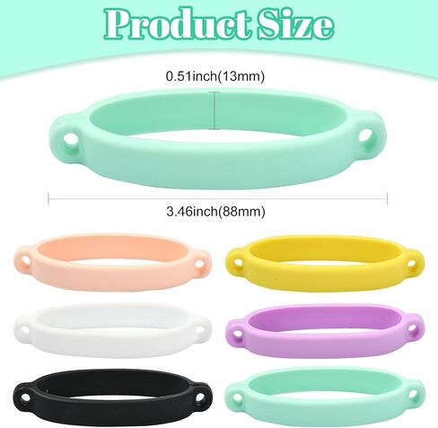 LiQunSweet 6 pcs 6 Colors Silicone Hanging Water Bottle Cup Sleeve Ring Drink Holder Rubber Handle Strap Portable Rope for DIY Carrying Cup Bottle Accessories in Kuwait