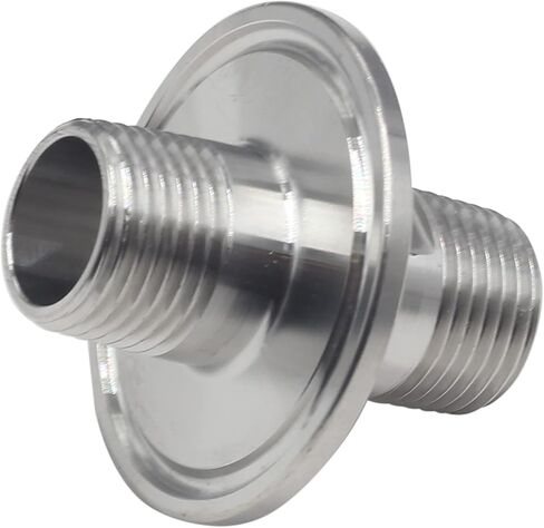 HFS(R) ثلاثي المشبك 1.5 "ث/ (2) 1/2" MNPT داخل/خارج الموضوع تركيب الأنابيب الصحية الفولاذ المقاوم للصدأ 304 in Kuwait
