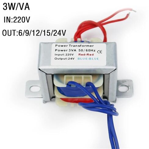 Power Supply Audio Transformer Doublel/Single Input 220v 50Hz~60Hz Spot Welder Safety Isolation Jamming 3W Low Frequency 1Pcs(220V Single V 2 line_9v) in Kuwait