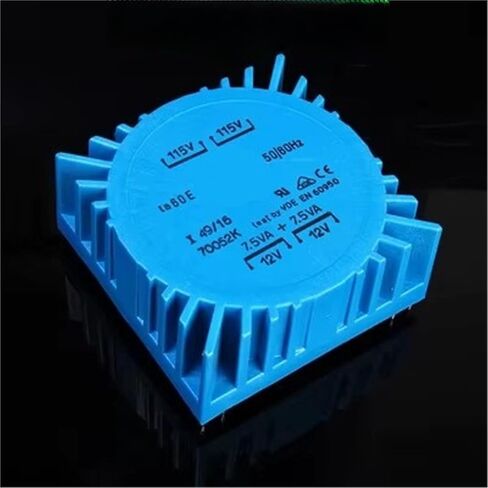 15W Dual 7V 9V 12V 15V 18V 22V Imported Toroidal Transformer Fever Ring Cow 15VA 1Pcs(15W Dual 22V) in Kuwait
