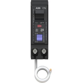 ABB Q-Line® THQL1120DF Dual Function Circuit Breaker • 20 Amp Single-Pole Breaker • Dual Function AFCI/GFCI Protection • 120/240 VAC • 10 kA Interrupt Rating • Plug-On Pigtail Breaker for Load Centers in Kuwait