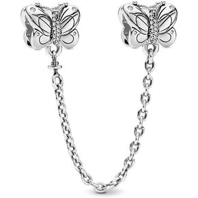 Climbing Rat Safety Chain, Red CZ Charm 925 Sterling Silver Pendant,Jewelry Beads Gifts for Women Bracelet&Necklace in Kuwait