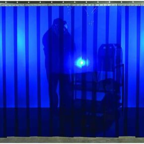 Welding Strip Curtain,8 x10 ft,Blue,PVC in Saudi Arabia