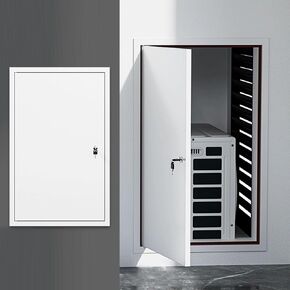 Lockable Aluminum Attic Access Panel - Custom Sizes 12" to 36" - White Inspection Hatch for Drywall & Plumbing Access Door (80x100cm/31x39in) in Kuwait