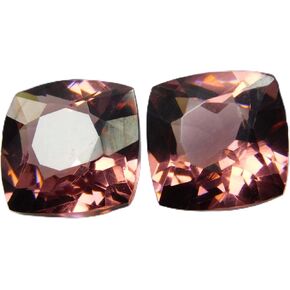 Natural Padparadscha Sapphire Cushion 20.56 Ct Certified Loose Gemstones Pair in Kuwait