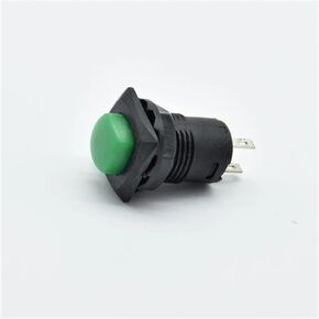5PCS Square Button Self-Locking/Reset Switch momentary Push Button Switch Latching ON/Off 12mm 3A 125V 1.5A 250V AC DS-426(5 Green,Reset Switch) in Saudi Arabia