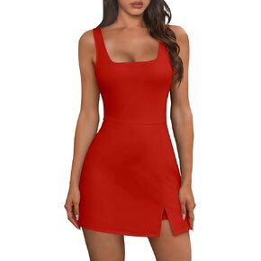 Tennis Dress with Pocket 2026 U Neck Athletic Mini Dress for Women Built in Shorts Womens Golf Summer Casual New in Saudi Arabia