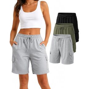 Liloak Cargo Shorts Women Pack Sweat Shorts برمودا كاجوال للصيف in Kuwait