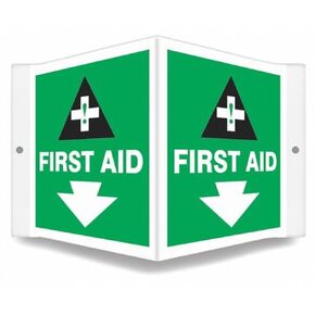 High Visibility Safety Sign,8-1/2"W,6" H in Kuwait