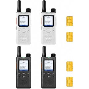 QR Code Group Management PoC Walkie Talkie، إصدار الولايات المتحدة الأمريكية 4G LTE راديو عالمي ثنائي الاتجاه مع التطبيق، لا يوجد حد للمسافة اضغط للتحدث راديو للمشي لمسافات طويلة ورحلات التزلج العائلية في الهواء الطلق (AT1-6-W-B) in Kuwait