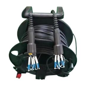 شريط توصيل الألياف الضوئية TPU LC-LC PCD235 بكرة 4 كور SM (50 متر SC-SC) in Kuwait