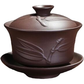 ييشينغ الصينية Zisha Gaiwan اليدوية 170 مللي الخزف الصيني Gaiwan الكونغفو فنجان الشاي الصيني التقليدي طقم شاي الشاي in Kuwait