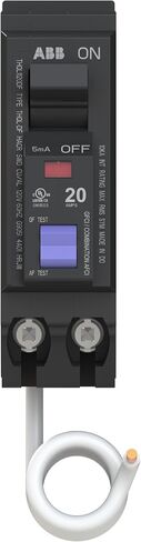 قاطع دائرة مزدوج الوظيفة ABB Q-Line® THQL1120DF • قاطع أحادي القطب بقدرة 20 أمبير • حماية AFCI/GFCI مزدوجة الوظيفة • تيار متردد 120/240 فولت تيار متردد • تصنيف مقاطعة 10 كيلو أمبير • قاطع ضفيرة قابل للتوصيل لمراكز التحميل in Kuwait