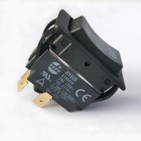 KEDU HY60D 4Pin RET-EXT 1.5HP 125V 20A Double-Pole Double-Throw Momentary Pushbutton Switches Push Button Switch in Kuwait