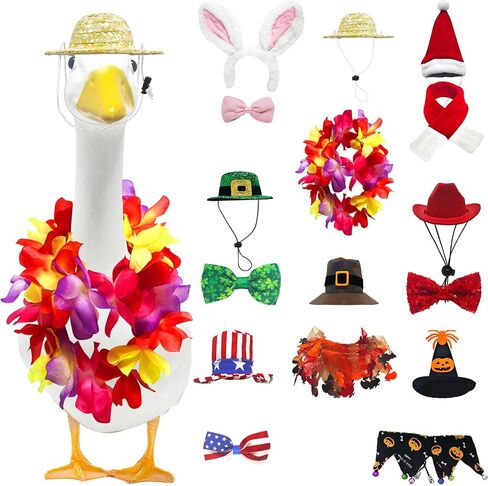 Poseable Goose Wings for Porch Lawn Goose Outfit Accessories Clothing Porch Clothes for Patio Yard Lawn Decor in Saudi Arabia