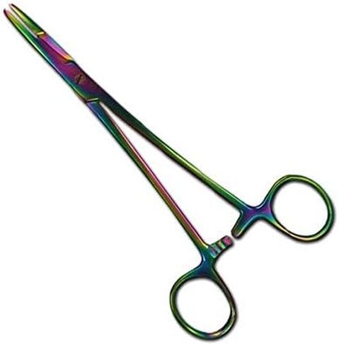 Multi Titanium Rainbow Color Hemostat with Scissors Olsen Hegar Needle Holder Driver 5.5" Stainless Steel in Kuwait