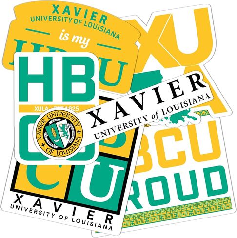 ملصق صبار الصحراء كزافييه جامعة لويزيانا ملصق ذهبي XULA ملصق فينيل شارات كمبيوتر محمول زجاجة ماء سجل قصاصات السيارة (T2-HBCU A) in Kuwait