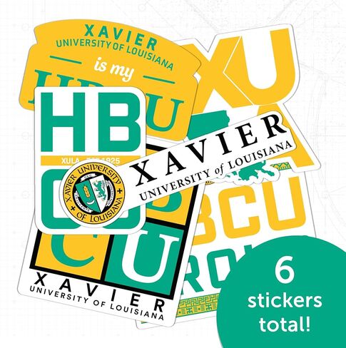 ملصق صبار الصحراء كزافييه جامعة لويزيانا ملصق ذهبي XULA ملصق فينيل شارات كمبيوتر محمول زجاجة ماء سجل قصاصات السيارة (T2-HBCU A) in Kuwait