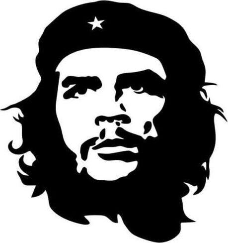 ملصق لاصق لديكور نوافذ السيارة والشاحنة من الفينيل مطبوع عليه Che Guevara Marxist Guerilla - ملصق فينيل مقطوع بالقالب للنوافذ والسيارات والشاحنات وصناديق الأدوات وأجهزة الكمبيوتر المحمولة وأجهزة MacBook - تقريبًا أي سطح صلب وناعم in Kuwait