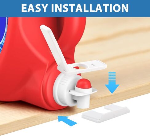 4 Pack Laundry Detergent dispenser Nozzle Switch Holder, Drip-Free Nozzle Force-Saving Switch for Detergent and Softener, Easy-Press Spout Opener Fits Most Large Bottles in Kuwait