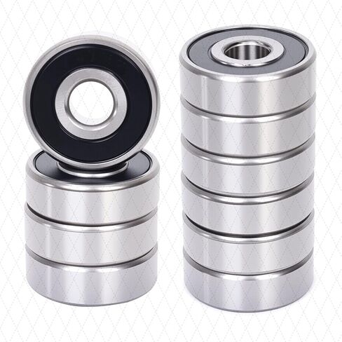 10PCS R4A-2RS Miniature Deep Groove Ball Bearings,0.25"x0.75"x0.2812" in Kuwait