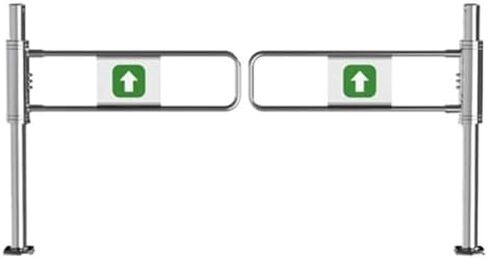 Automatic Swing Gate for Supermarkets & Warehouses - Two-Way Safety Door with Brake, Heavy-Duty Access Control for High Traffic Areas & Bar Stores, Durable & Secure Solution,Silver-120x100 cm in Kuwait