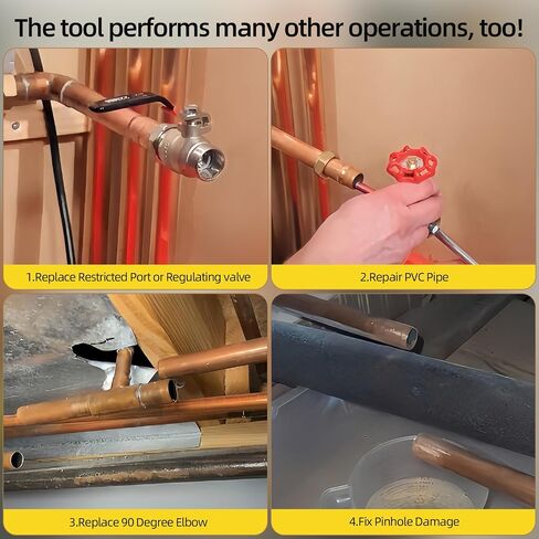 Plumbing Plug Tool Kit, Water Stopper for Pipes 1/2", 3/4", 1" for Professional Plumbing Repair Tools, No Draining Needed Fast Leak Repair. With Replacement Gaskets Nuts and EPDM seals in Kuwait
