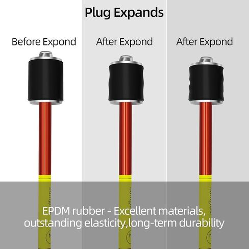 Plumbing Plug Tool Kit, Water Stopper for Pipes 1/2", 3/4", 1" for Professional Plumbing Repair Tools, No Draining Needed Fast Leak Repair. With Replacement Gaskets Nuts and EPDM seals in Kuwait
