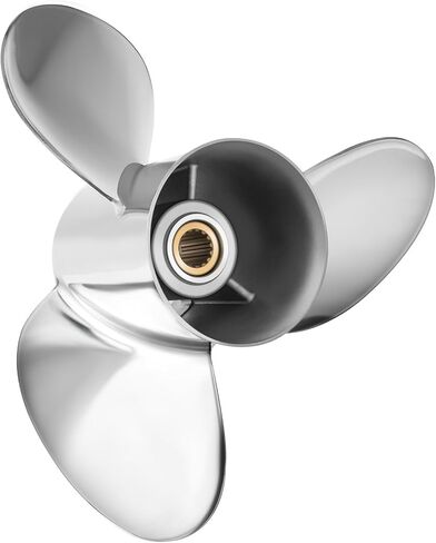 FYMP 14 1/2 x 19 Upgrade Stainless steel Outboard Boat Propeller Comfortable fit Mercury/Mercruiser Alpha One Engines 135 150 175 200 225 250 300 HP,15 Spline Tooth RH in Kuwait